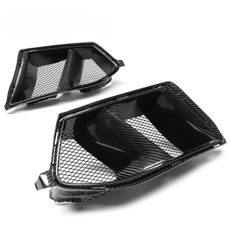 

For BMW G80 M3 G82 G83 M4 Real Dry Carbon Fiber MP Style Front Bumper Air Intake Grill with Insect Screen Aftermarket Body Kit