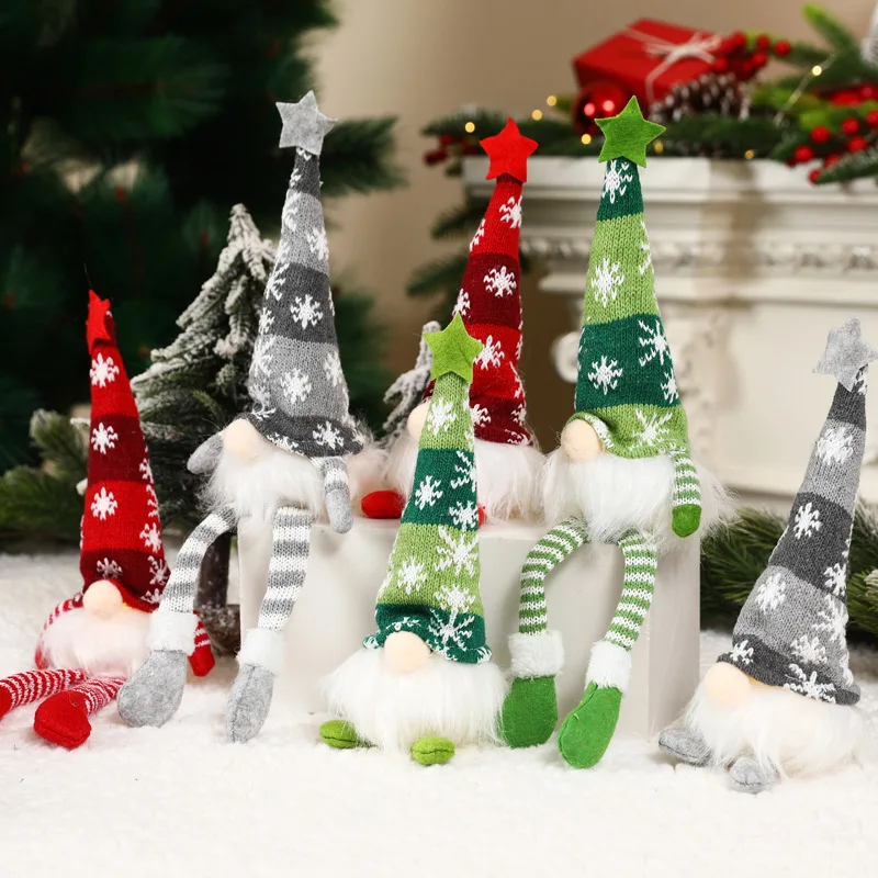 30cm Glowing Gnome Christmas Decorations 2026 Faceless Plush Dolls Elf Home Ornaments Navidad New Year 2027 Gift