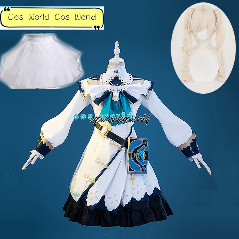 

Genshin Impact Cosplay Barbara Costume Halloween Party Anime Game Genshin Impact Barbara Cosplay Dress Outfit