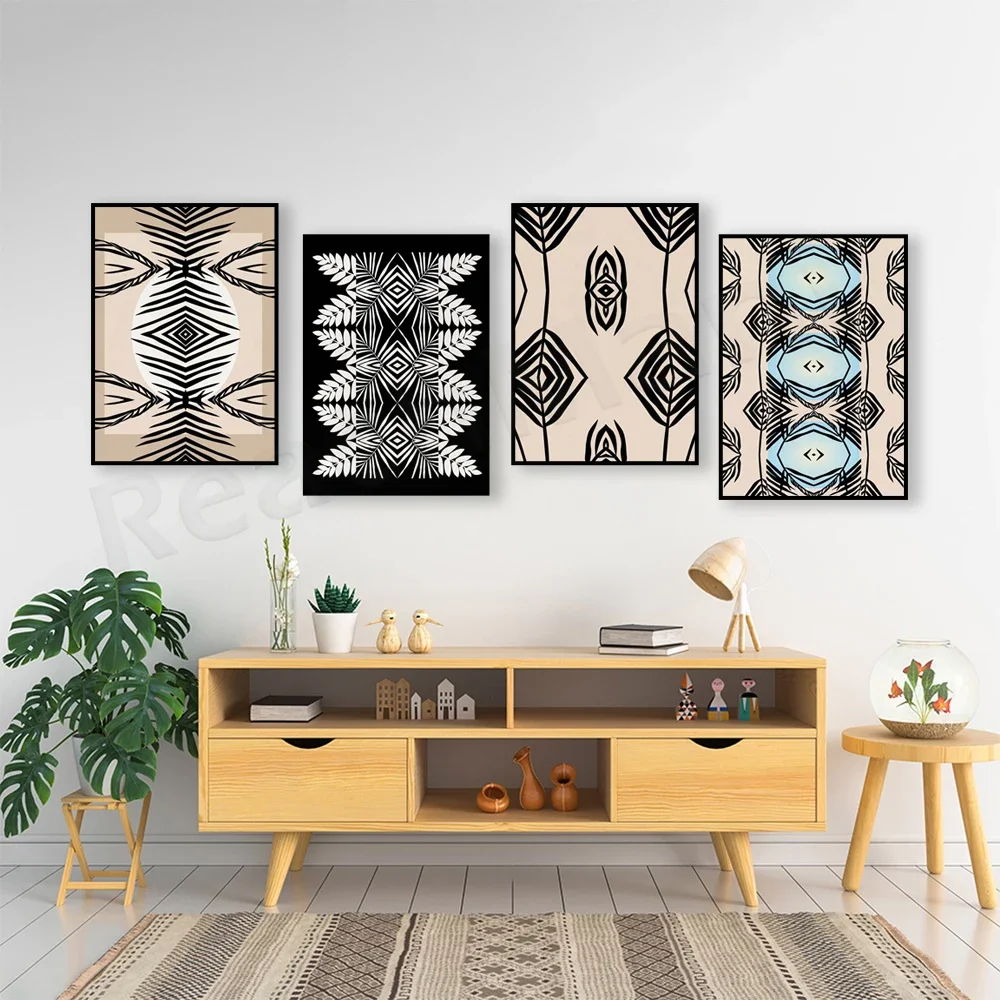 Tribal Art Prints, Moroccan Patterns, Geometric Prints, Modern Bohemian Abstract Print Decor Wall Painting Canvas Print Poster