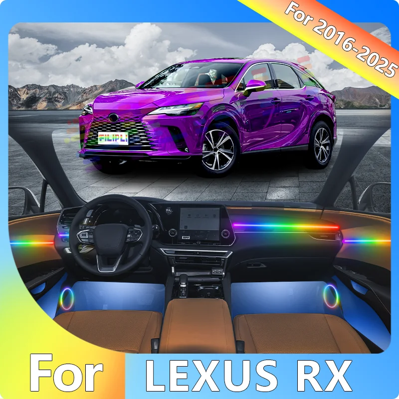 

FILIPLI For LEXUS RX For 2019 Smart Music Dynamic RGB LED Strip USB 12V Powered RGB LED Strip with Smartphone Sync Auto Dimming