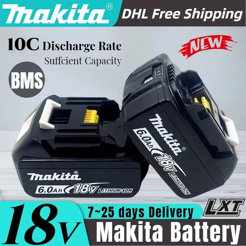 Makita 18V 6.0Ah Battery Original Lithium ion Rechargeable Battery 18V 6000mAh drill Replacement Battery BL1860 BL1850 BL1860B