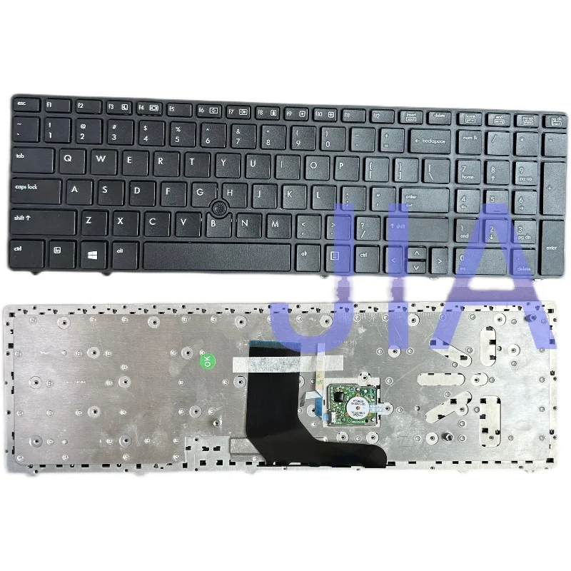 English Keyboard For HP 8560P 8560B 6560B 6560 Series US Laptop Keyboard With Point Silver Frame SG-39200-2SA SN5108