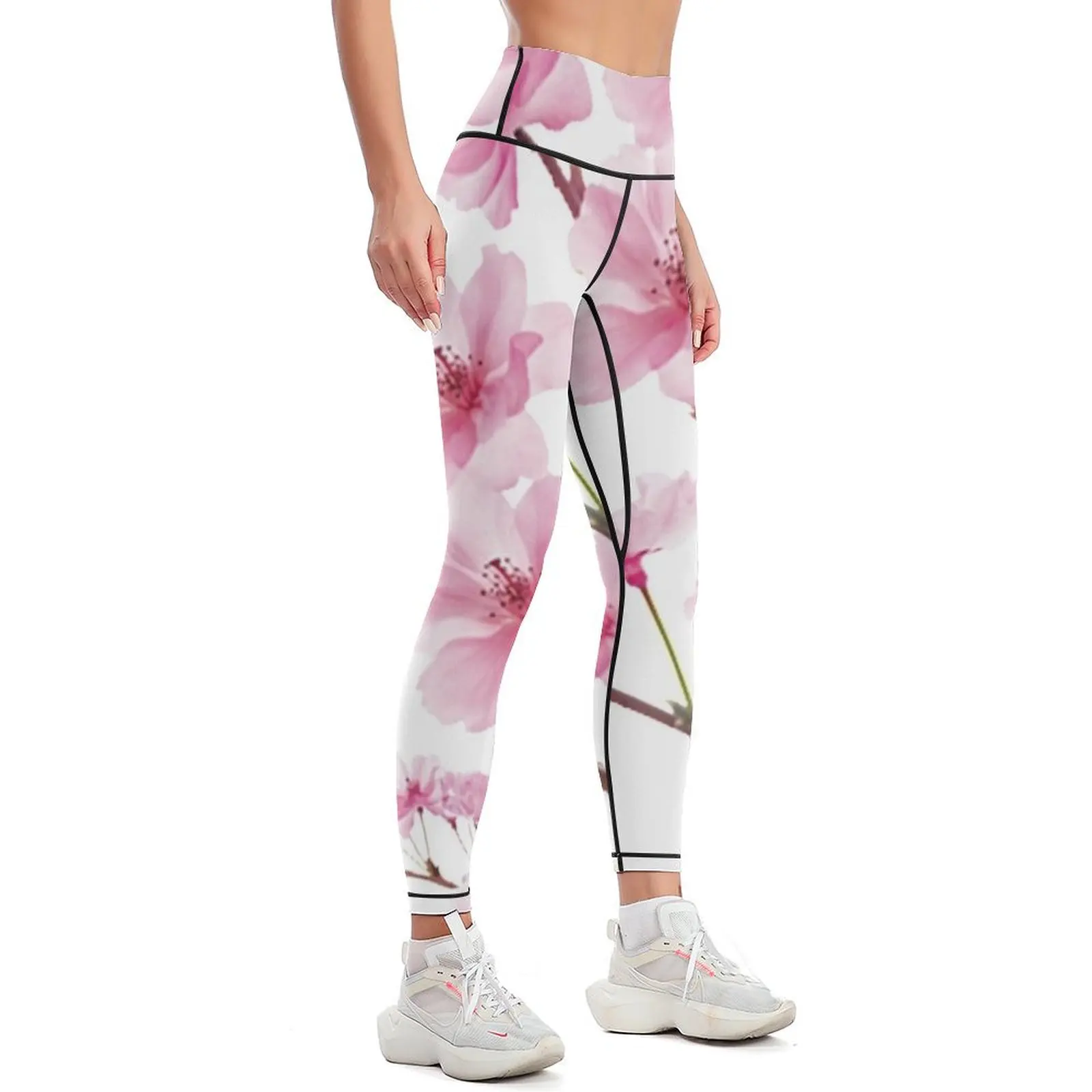 Sakura Cherry Blossom Leggings Fitness clothing Tight fitting woman Womens Leggings