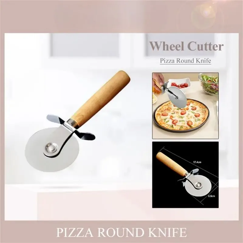 

Stainless Steel Pizza Slicer round Pizza Wheel with Non-slip Handle Pastry Cutter Roller Dough Divider Kitchen Cutting Machine