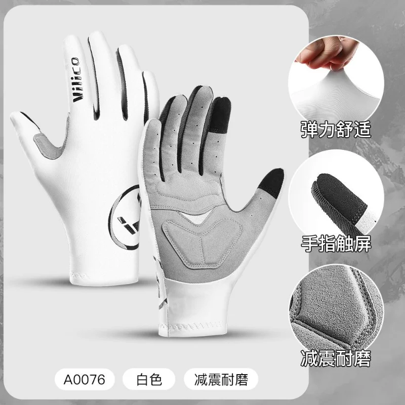 Outdoor Cyclng Gloves All Refer To Microfiber Wear-resistant Breathable Shock-proof Sweat-proof Touch Screen Motorcycle Gloves