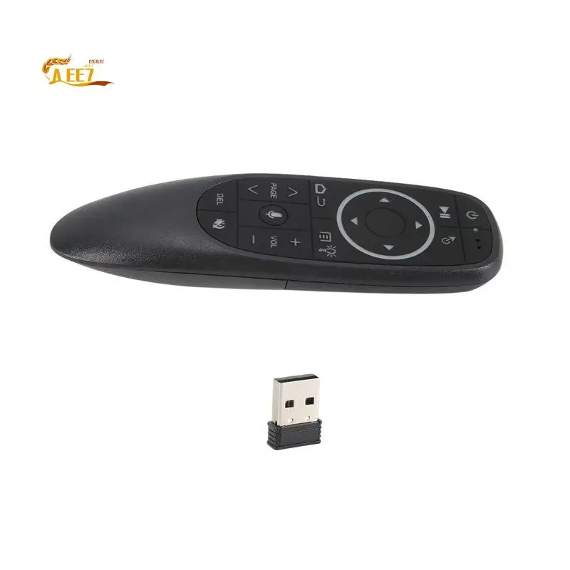 AEE7-1 PCS G10S Pro Remote Control ABS LED Backlight For Android TV Box Voice Remote Control 2.4G Wireless Mouse Gyroscope IR Re