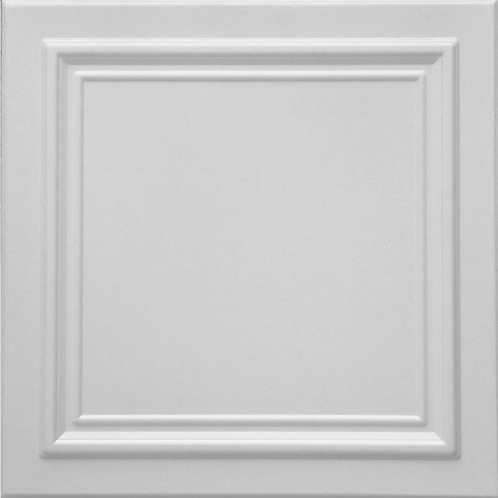 ポリスチレン天井タイル（ポップコーンを覆うため）（96枚入り）。 塗りやすい。 簡単なDIY接着剤の塗布。