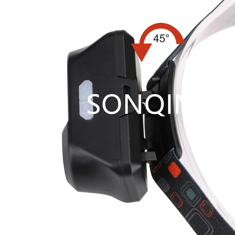 2 LED Flashlight Rechargeable use 18650 Battery Strong Light Camping Adventure Fishing Head Light Headlamp