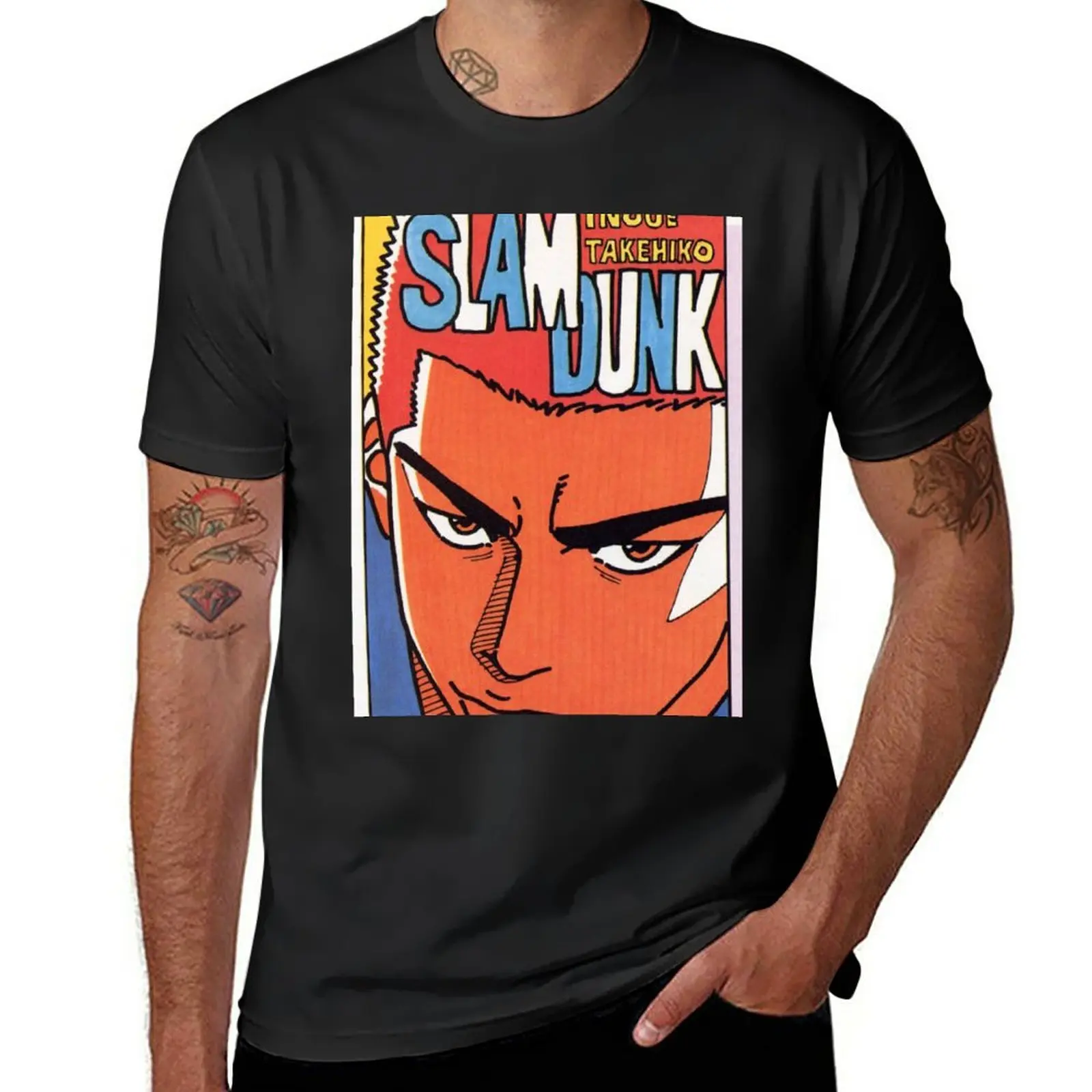 

Manga Panel (SlamDunk) T-Shirt graphics vintage Blouse plain black t shirts men