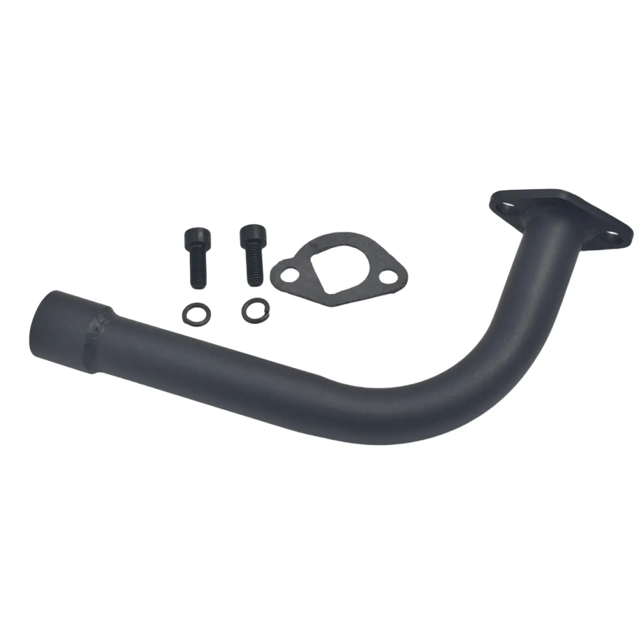 Exhaust Pipe For Predator 212cc Honda GX160, GX200 Go Kart & Mini Bikes Curved Threaded Nozzle Silencer Can Be Installed