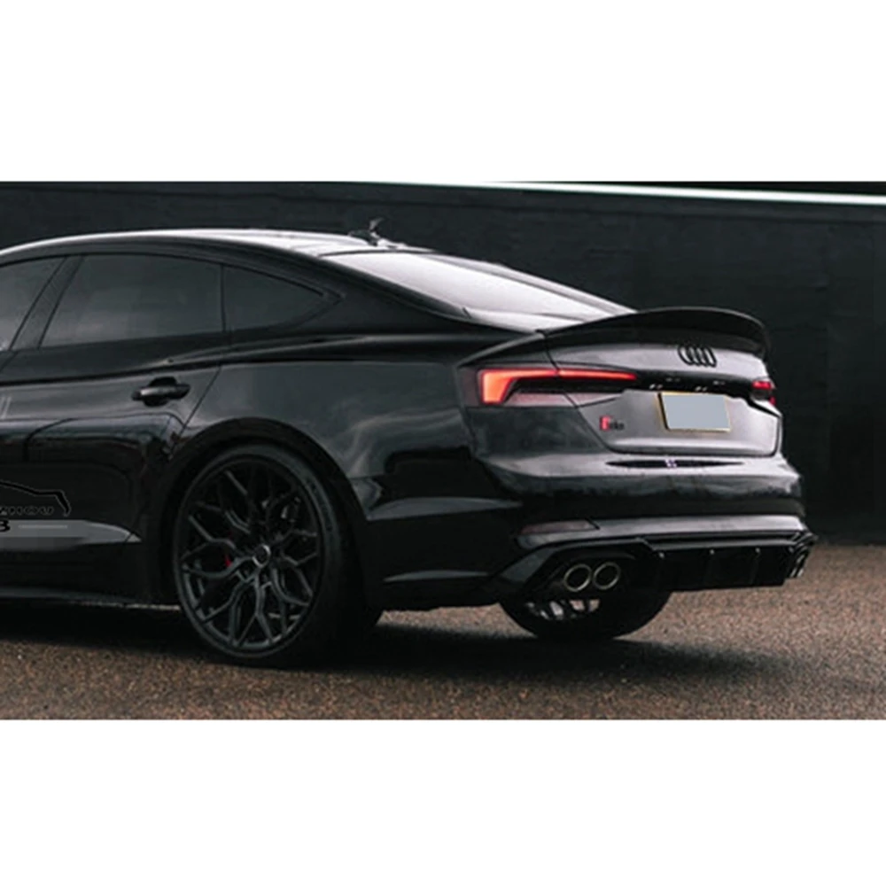 

Спойлер на крышку багажника в стиле HK из карбона для Audi A5 S5 RS5 B9 Sportback 4-дверный, 2016-2023, FRP, кованый карбон