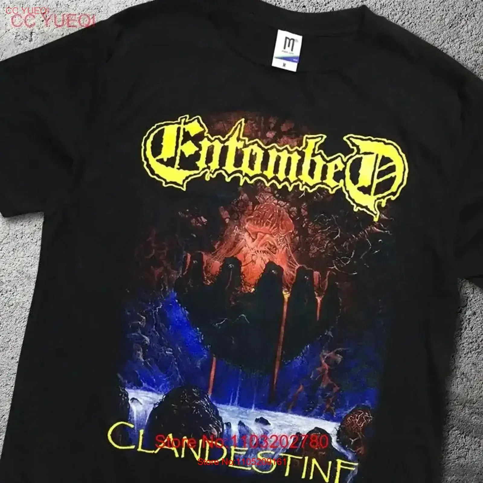 مدفون تي شيرت كلاندستين عيد الميلاد X mas EN025 خمر غسلها تنفس مصمم الملابس الرسم عادية خمر قليلا #1