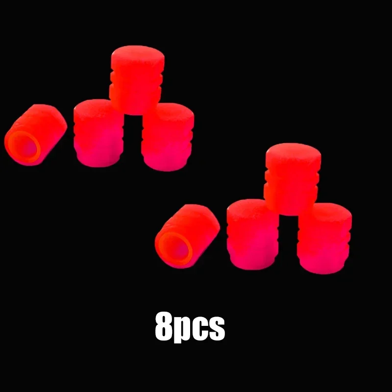 20Pcs Mini Leuchtende Reifen Ventil Kappen Auto Fahrrad Fluoreszierende Nacht Leuchtende Auto Motorrad Fahrrad Reifen Hub Kappe Auto Rad Dekoration