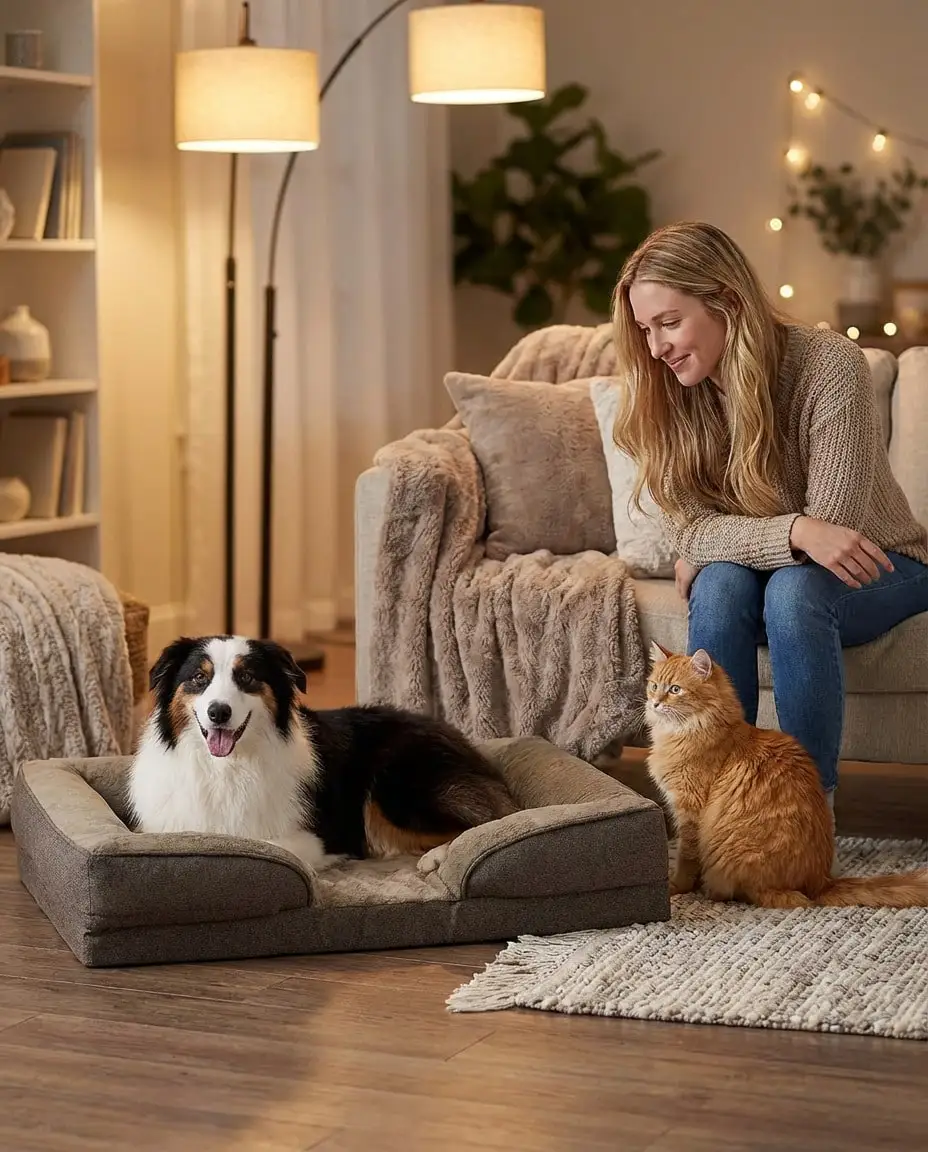 

Plus Orthopedic Dog Bed For Extra Large Dogs - Washable Dog Cat Bed Waterproof, Comfort Dogs Couch Sofa With Washable Removable