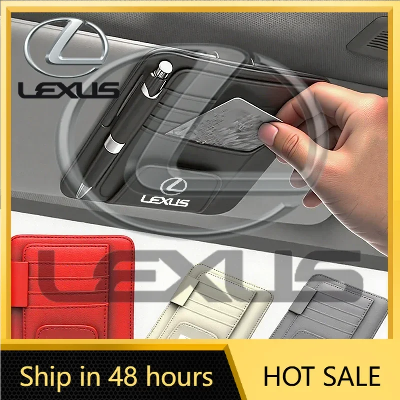 

Car Sunshade Card Package Holder Sunglasses Ticket Card Clip For Lexus F SPORT ES RX NX LS UX LM LX GX LC RZ IS CT GS RC HS LXB