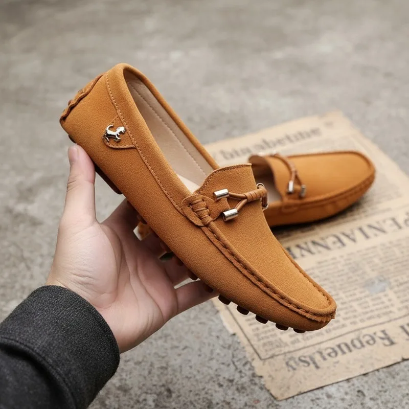 

MAEDEF Men's Shoes Loafers Soft Lightweight Driving Office Shoes Man Comfortable Suede Loafers Walking Casual Shoes Men Loafers