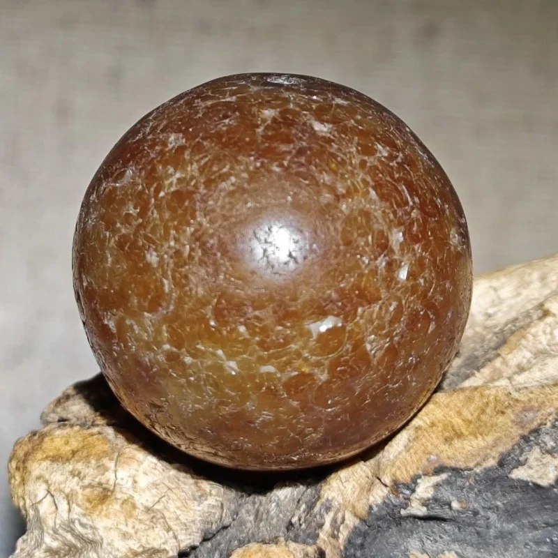 Ancient bead agate sugar ball diameter 32 mm weight 46 grams