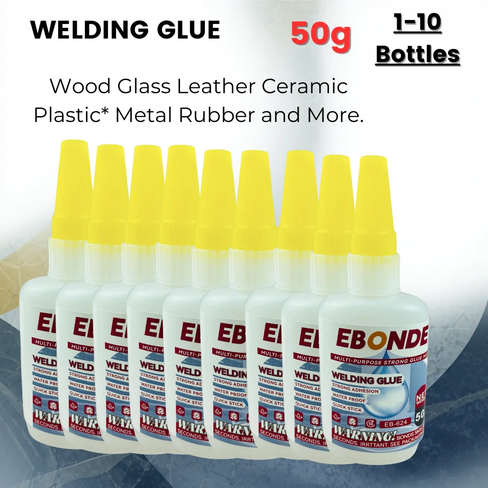 

1-10 Bottles Universal Superglue Welding Oily Glue High Strength Adhesive for Metal Plastic Ceramic Quick Bonding 35g/50g