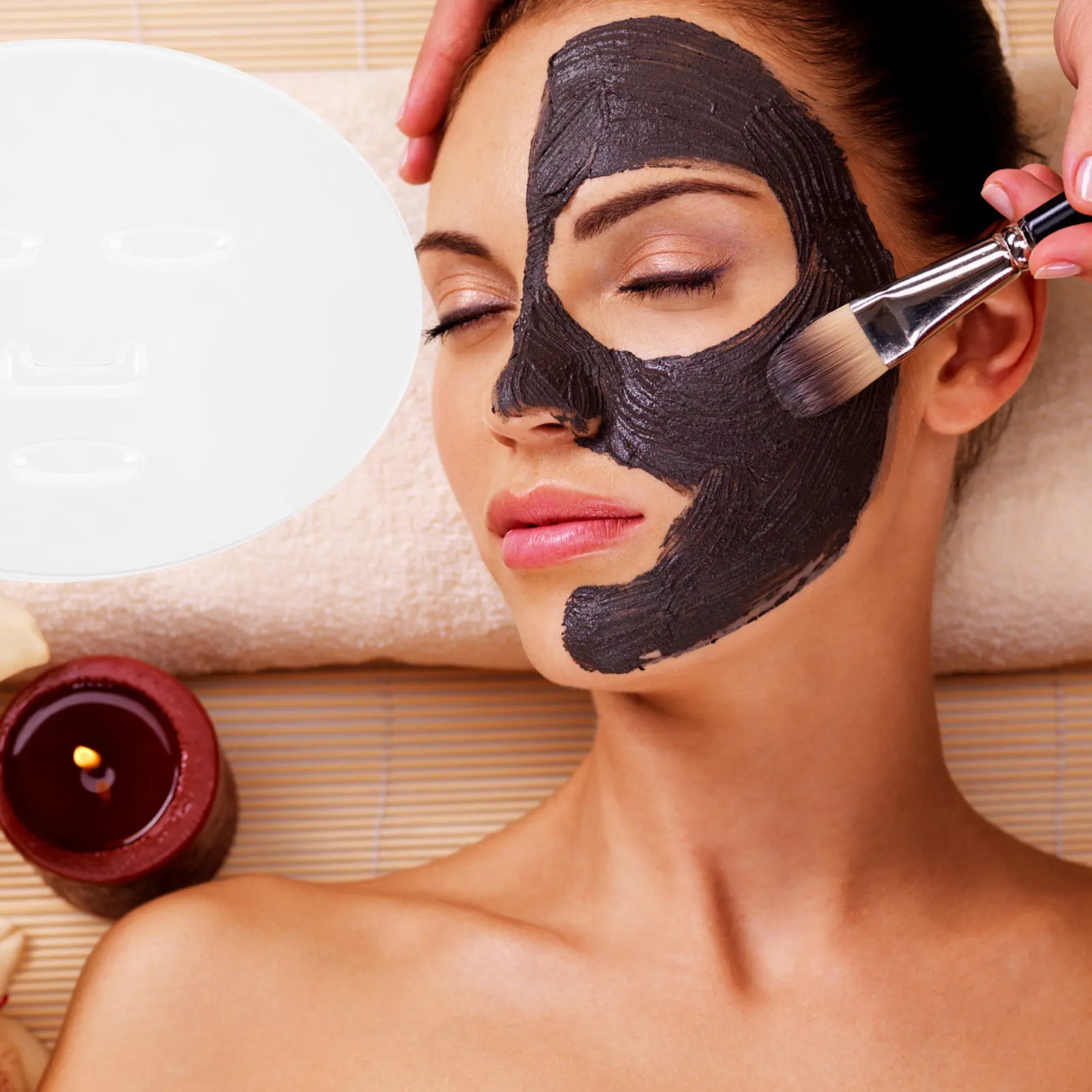 20 Stück DIY-Gesichtsmaskenform, wiederverwendbares tragbares Werkzeug für Kollagen-Algen-Schlamm-Masken, Hautpflege, Schönheitsinstrument, Zubehör