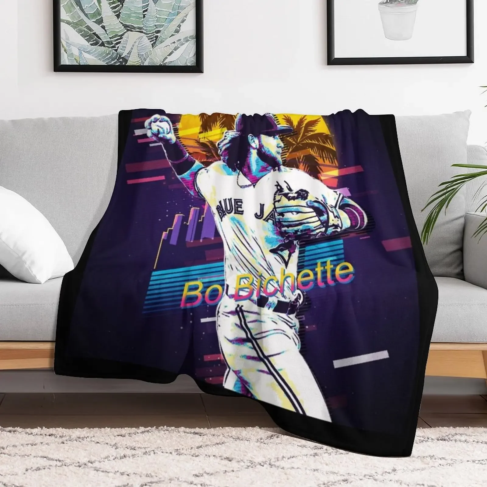 Bo Bichette Throw Blanket blankets ands Bed Blankets