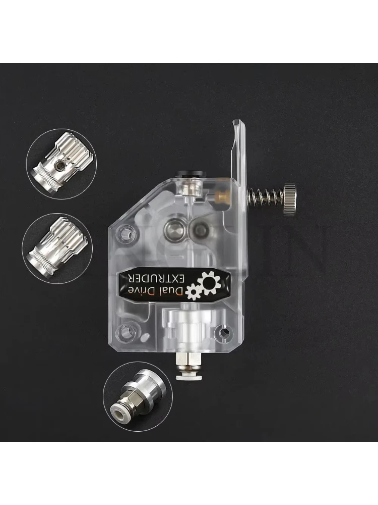 Kit d'extrudeuse d'engrenage à double entraînement, mise à niveau en acier trempé, Kit d'extrudeuse d'engrenage d'alimentation pour BMG pour Prusa, bricolage, extrudeuse directe Bowden