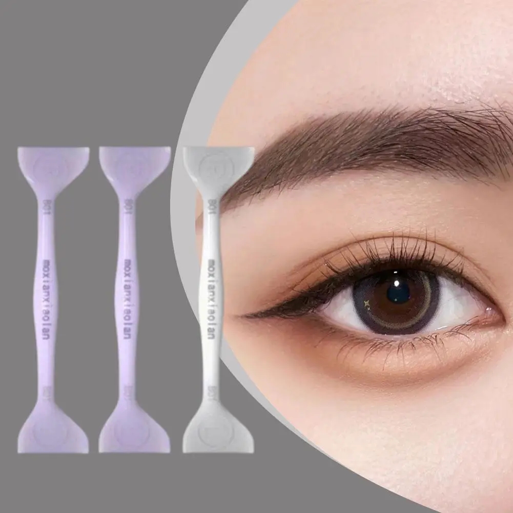 Selo de silicone para cílios inferiores, ponta dupla, faça você mesmo, modelo de linha de olhos, selo de delineador, ferramentas de maquiagem para iniciantes, ajuda de delineador