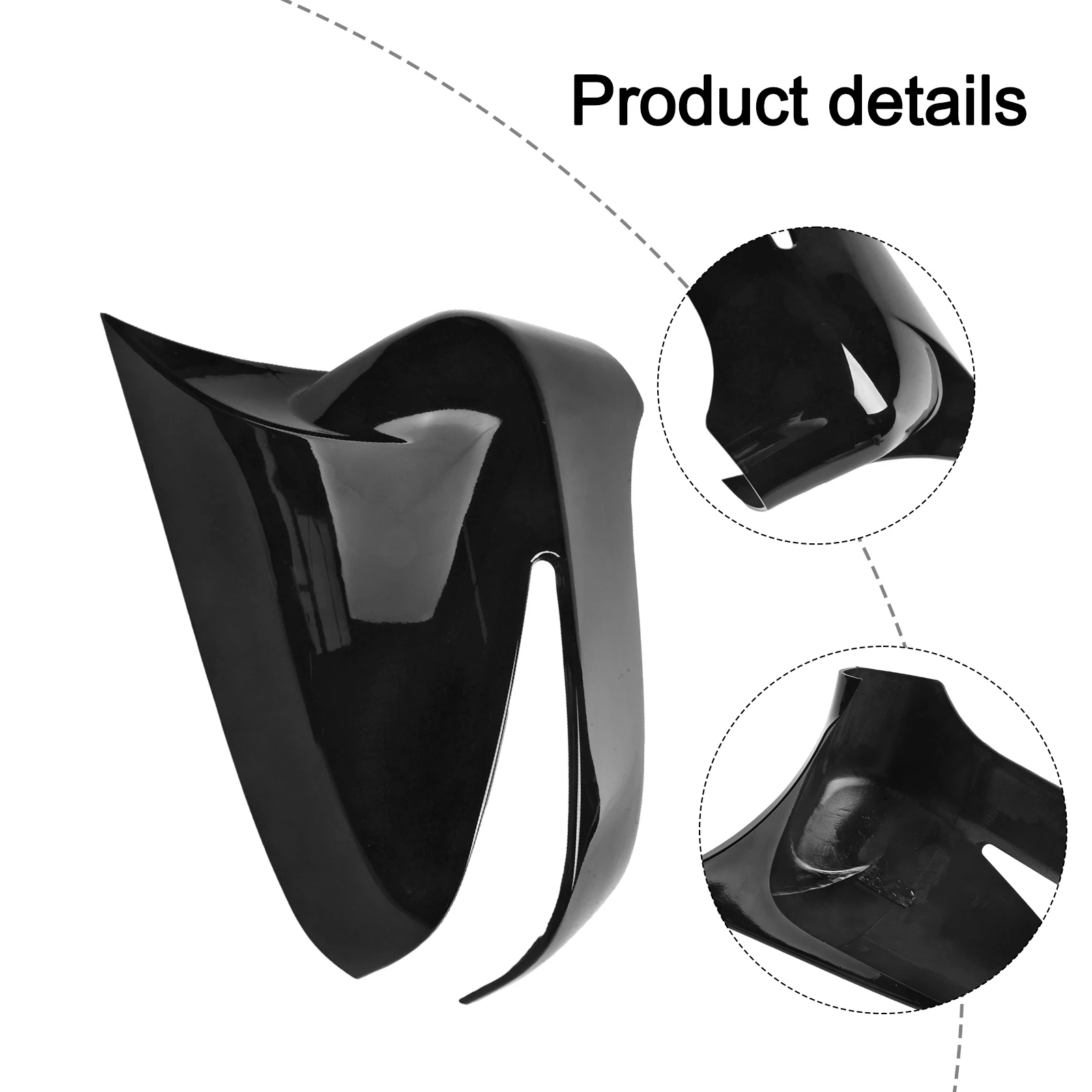 

Антикоррозийная крышка, черная крышка корпуса зеркала, установка, износостойкий дизайн, материал ABS для Honda Civic 2006-2011