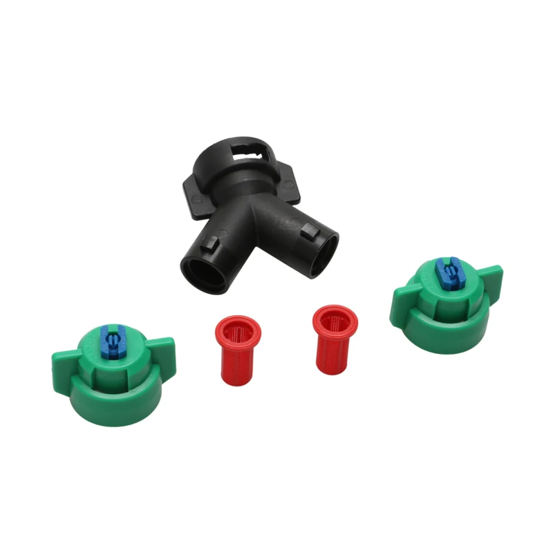 1PCS Agricultural Y-shaped Bi-nozzle High Pressure Flat Fan Sprayer Nozzle Double Cap Sprinkler Head for RC Plant Protection UAV