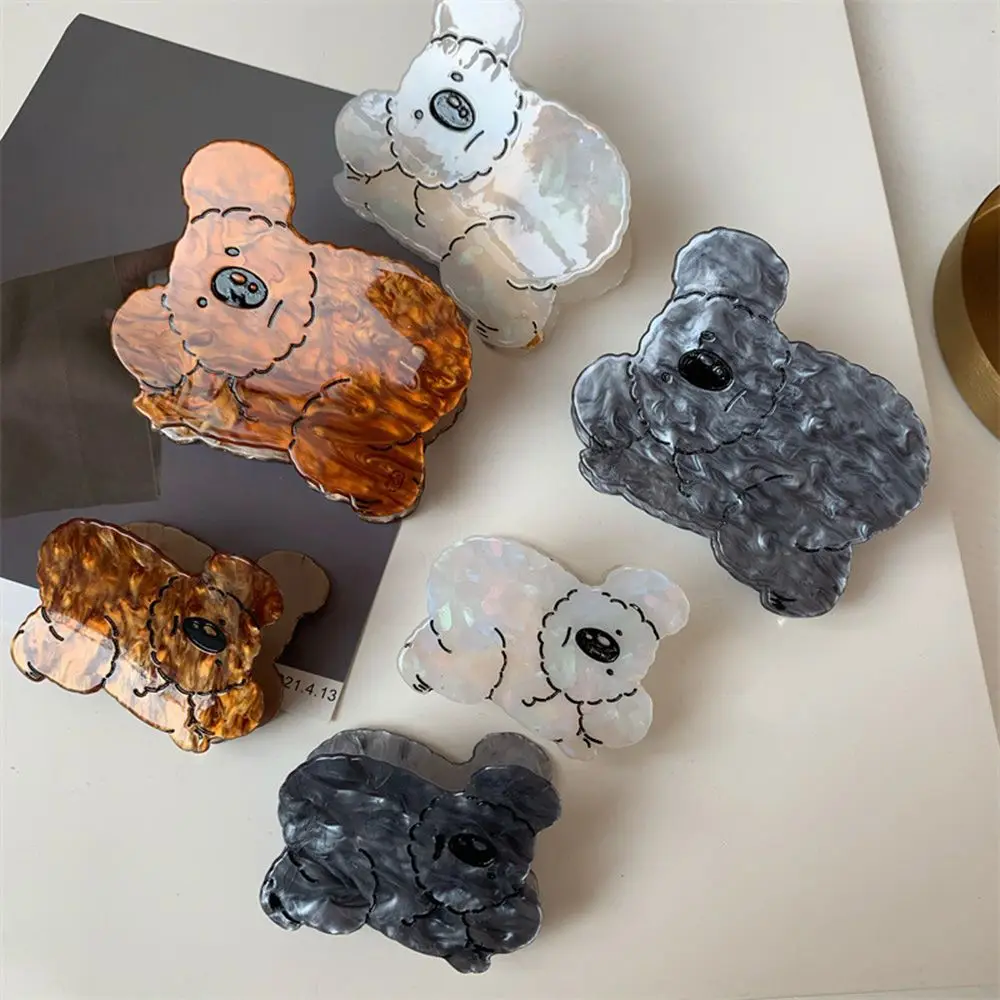 

Washing Face Female Catoon Headwear Girl Acetic Acid Korean Style Crab Clips Koala Hair Claw Women Hair Clips Hair Accessories