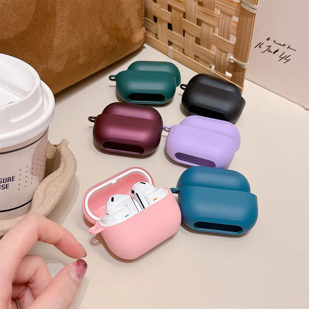 Tough case protection Solid color housing Cover For Samsung Galaxy Buds 3 Pro Buds3 Case Shockproof Headphone Funda Sleeve Cover