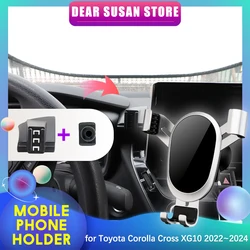 Car Mobile Phone Holder for Toyota Corolla Cross XG10 2022 2023 2024 Air Vent Clip Tray Stand Support Accessorie iPhone Samsung