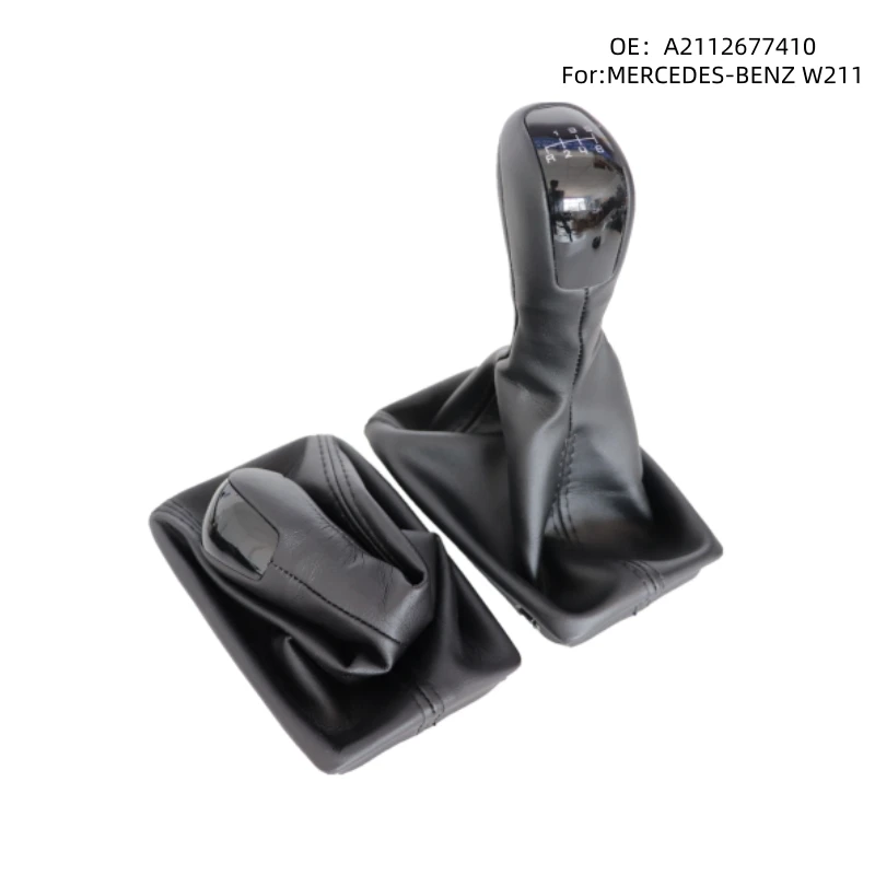 

for Mercedes Benz W211 shift knob automatic transmission ball head gear lever wrapped in leather gear head gear lever shiftlever