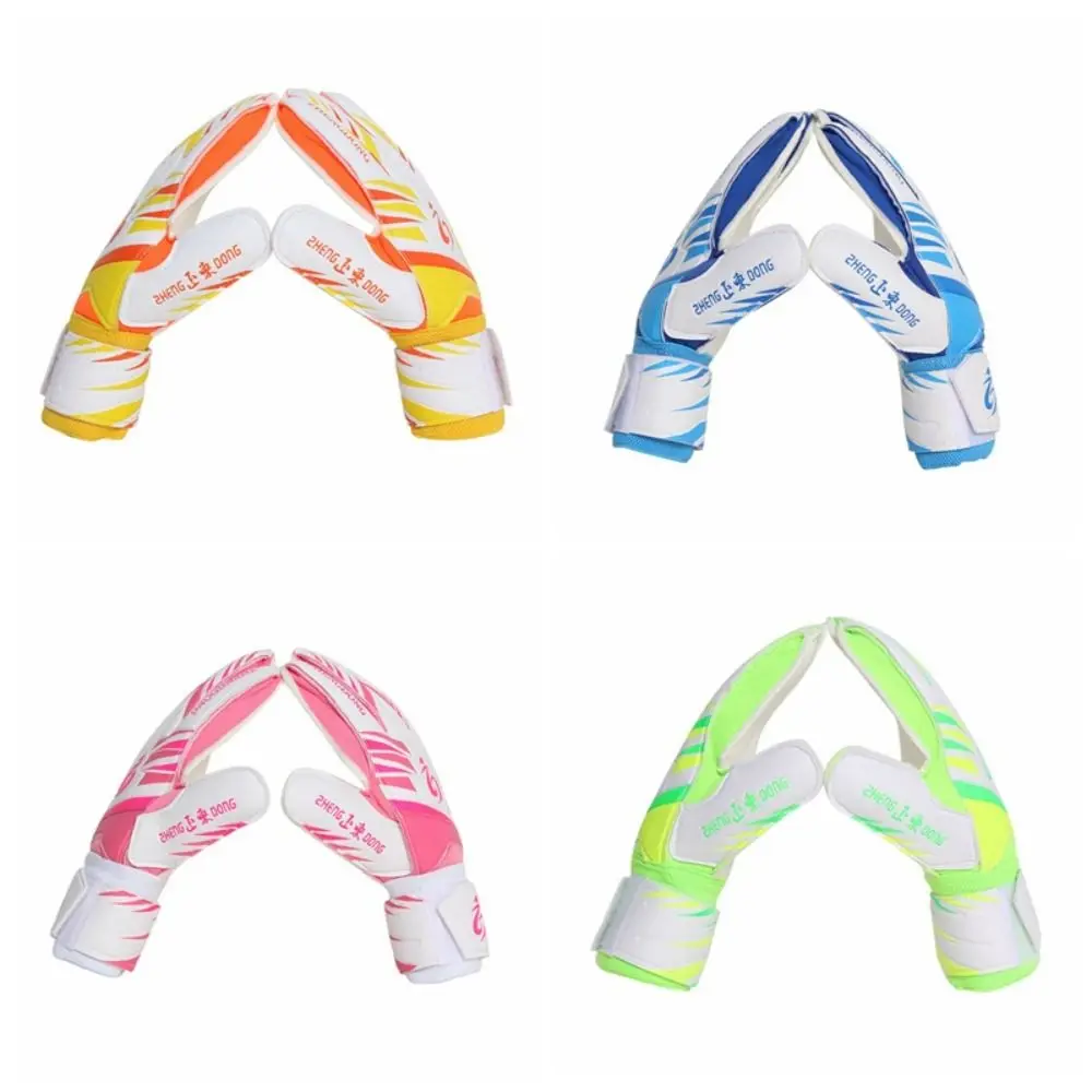 

1 пара износостойких футбольных перчаток, противоскользящие отличные вратарские перчатки, толстые латексные нескользящие вратарские тренировочные перчатки