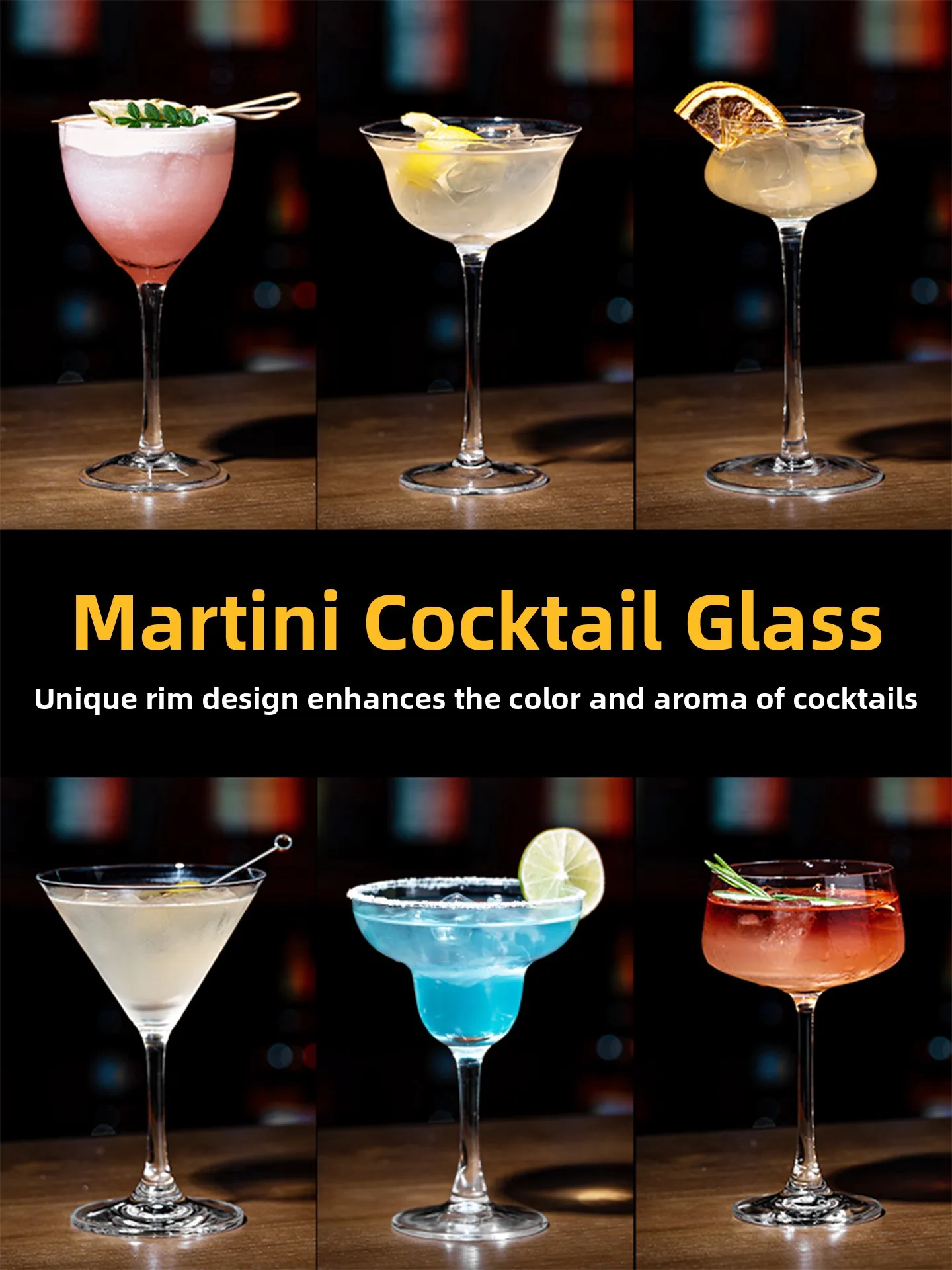 Creative Cocktail Glass Set Wave Heightening Cup Long Island Iced Tea Glass Mojito Glass Barware Set Japanese Style Glass Cup