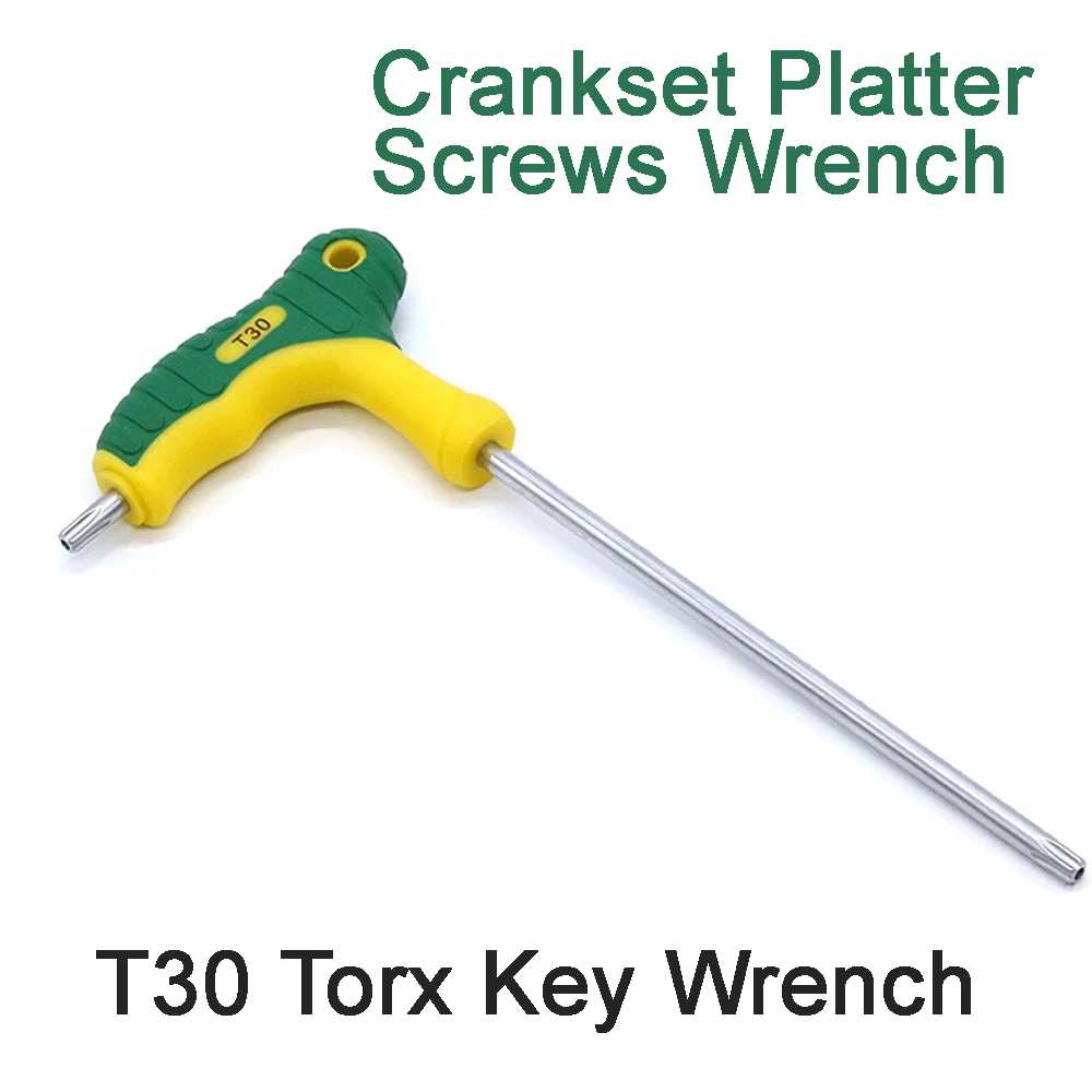 Torx Screwdrivers Double-End 2-way Bike Crankset Screws Wrench T30 L-Type Tamper Proof Star Allen Spanner Key Wrench Hand Tools