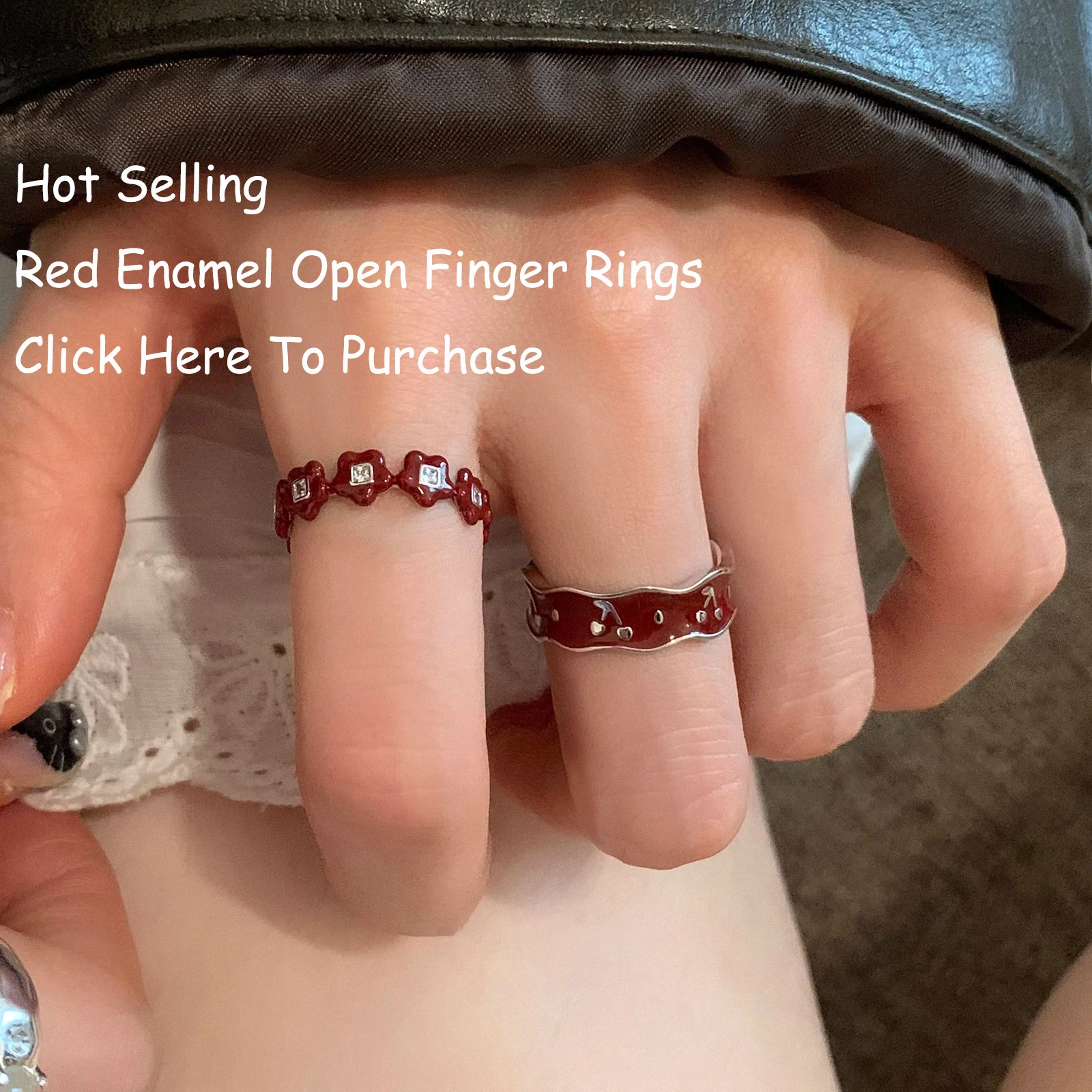 Offener Fingerring aus 925er-Sterlingsilber, eleganter Opal, klare Blume, unregelmäßig, elegant, für Frauen, Schmuck, Geschenk, Dropship, Großhandel – Detail 3
