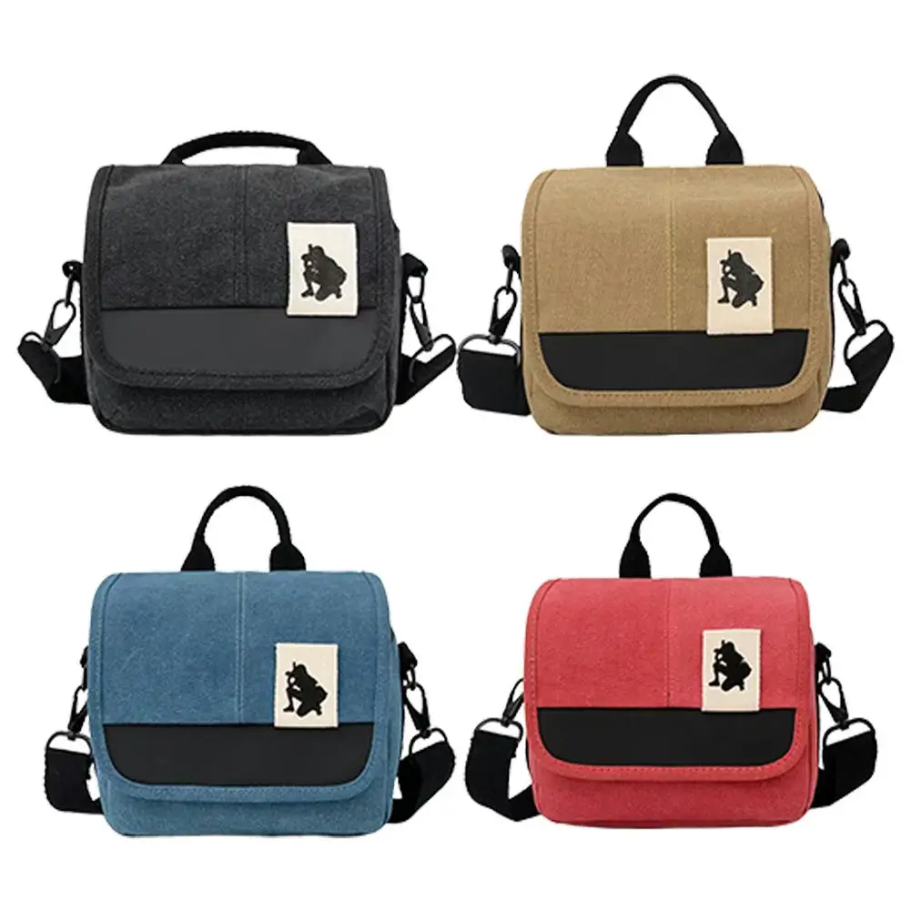 Canvas Camera Bag Case Bag For Canon EOS M10 M6 M5 SX60 SX50 SX30 SX510 1100D 1200D 1300D 450D 500D 600D 550D 18-55mm Lens view 6