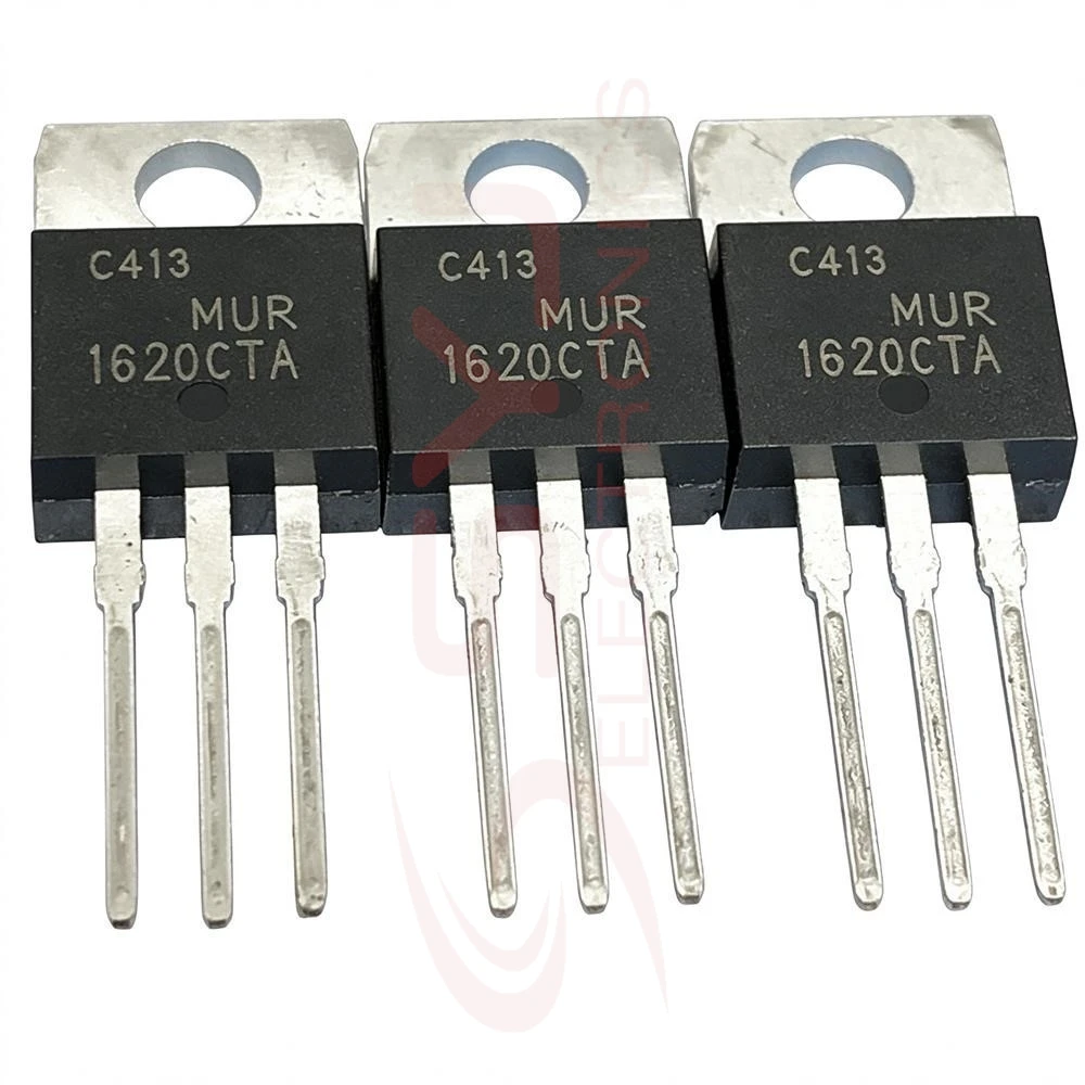 5PCS MUR1620CTA 16V 200A IPP80R600P7 800V 8A SM6033N 60V 200A P20NM60 STP20NM60 600V 20A P9N90Z STP9N90Z 900V 8A IRFB4228 TO-220
