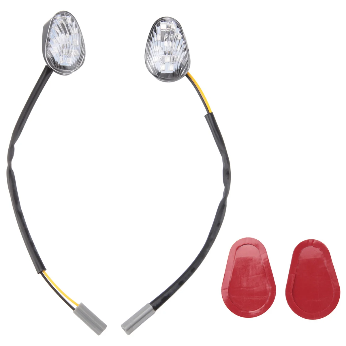 2 PCS LED Turn Signal Indicator Light Lamp Flush Mount for Yamaha YZF R1 R3 R6 R6S FZ6 FZ1 FZ Fazer FZ6R FZ07 FZ8 FZ09 TMAX MT-0