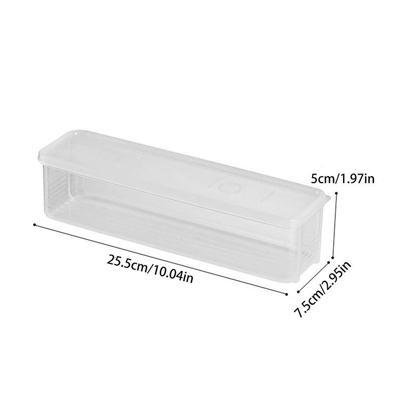 Crisper Box Parsnip Plastic Food Box With Lid Refrigerator Crisp Seal Kitchen Fresh Fruit Fridge Organizer Household Goods