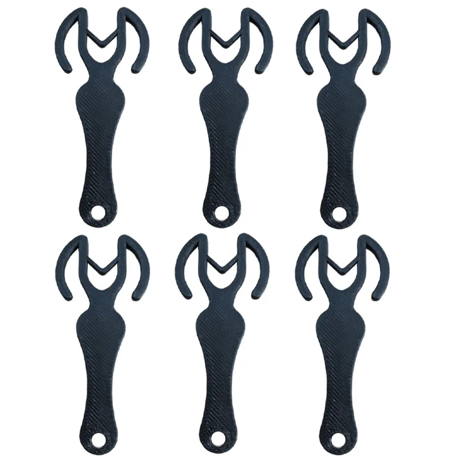 6 Peças Chaveiro de Plástico 3D em Formato de Ficha de Carrinho de Compras, Ferramenta Reutilizável para Desbloqueio de Carrinhos, Chaveiro Portátil
