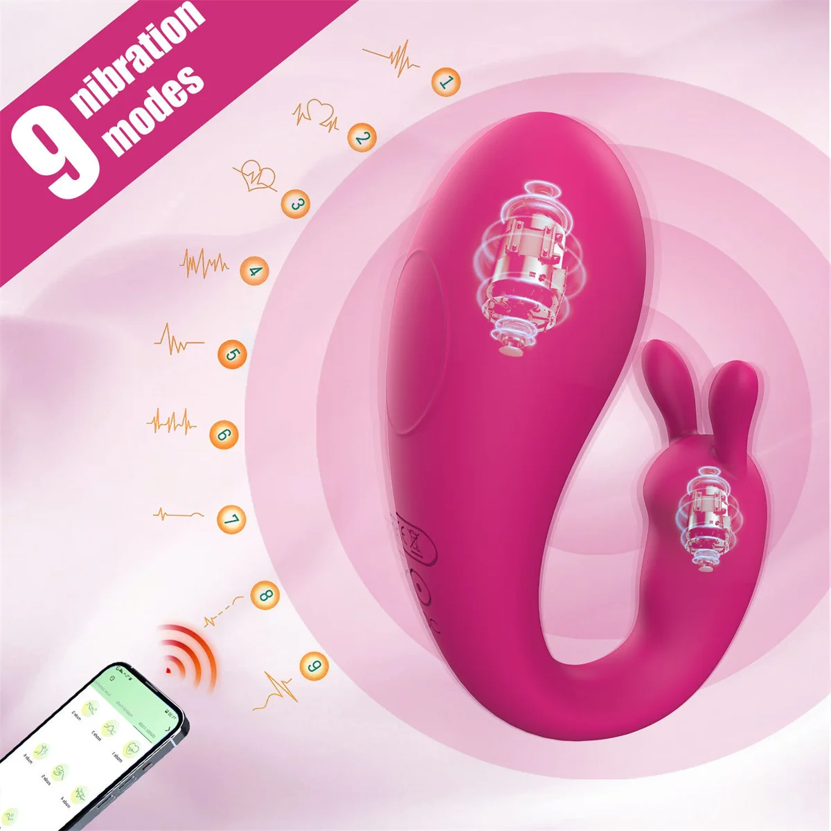 APP ควบคุมสวมใส่ Panty Vibrators ของเล่นสําหรับผู้ใหญ่ Clit Rabbit Vibrator G-spot Vibrating กางเกงค่อนข้าง Rose Dildos Sex Machine