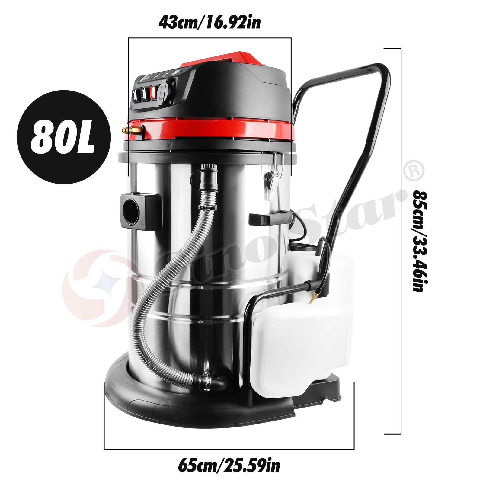 Sino Star Car Wash Vacuum Cleaner Wet and Dry Cleaning Upholstery Carpet Car Vehicle Floor Injector Suction Unit