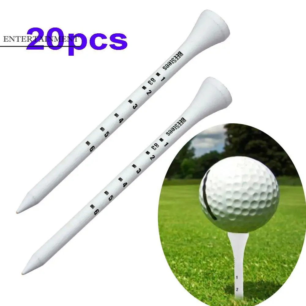 Digital White 83mm Scale Golf Holder Tee Golf Tees Ball Socket