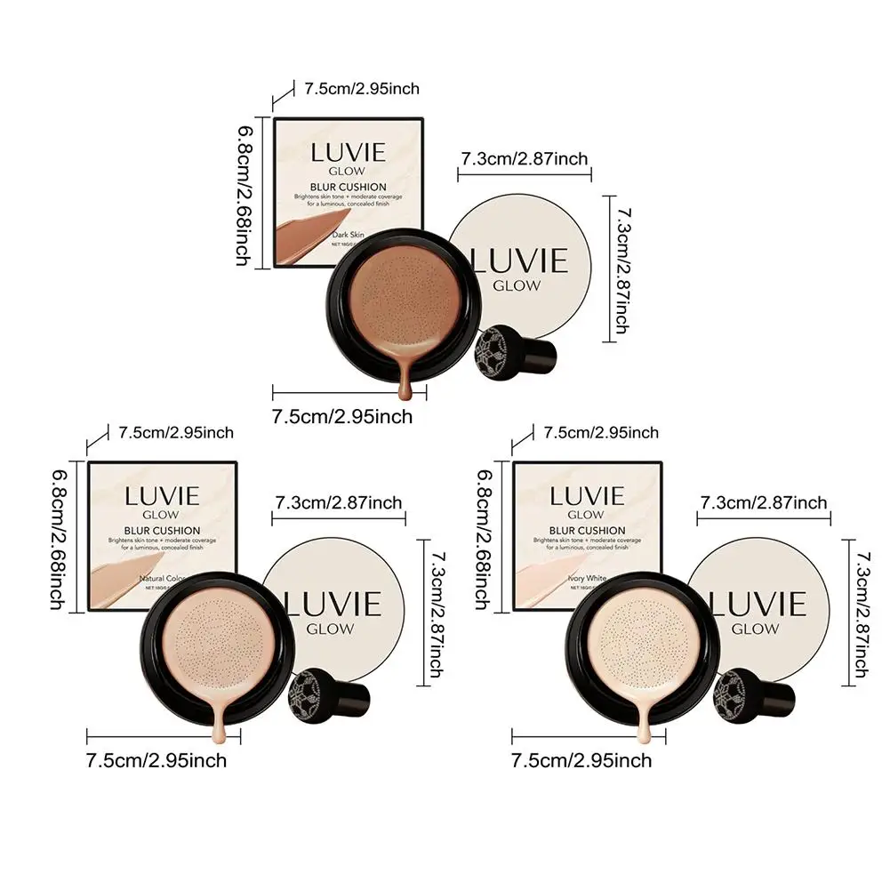 Hydraterende Paddestoel Luchtkussen BB Cream Waterproof Brightening Foundation met Concealer Koreaanse dagelijkse make-upbasis