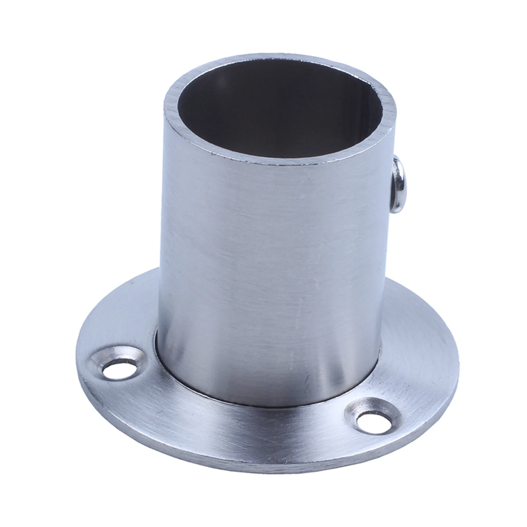 A70P Wardrobe 25Mm Tube Stainless Steel Rail Rod End Support Bracket 4Pcs