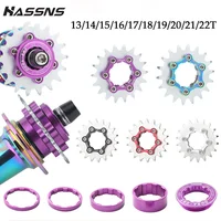 HASSNS k7 casete de marcha única 13T-22T MTB kit de conversión de marcha única para 8 9 10 11 12 velocidades pendiente del suelo camión HG hub