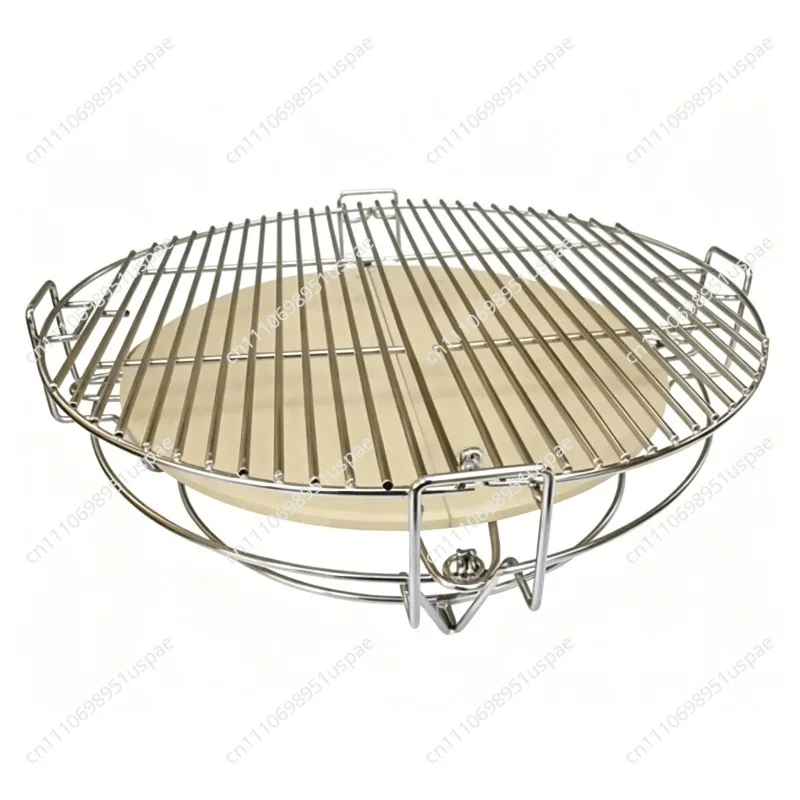 Divide and Conquer Cooking System for 18 Inch Round Kamado BBQ Grill Accessories 18inch 22inch 25inch