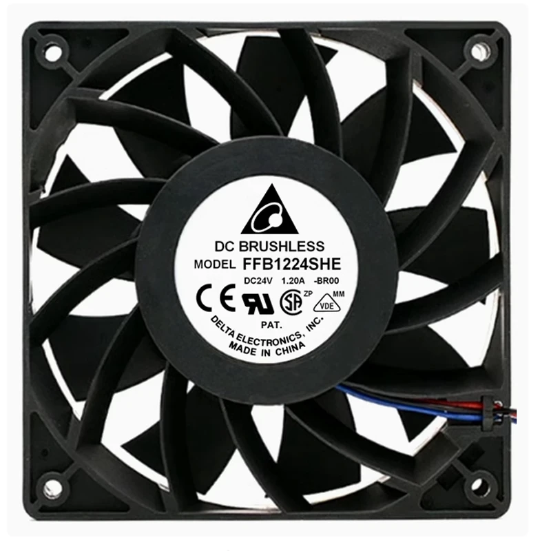 Инверторный вентилятор охлаждения FFB1224SHE DC24V/1.20A 120*120*38MM осевой вентилятор постоянного тока